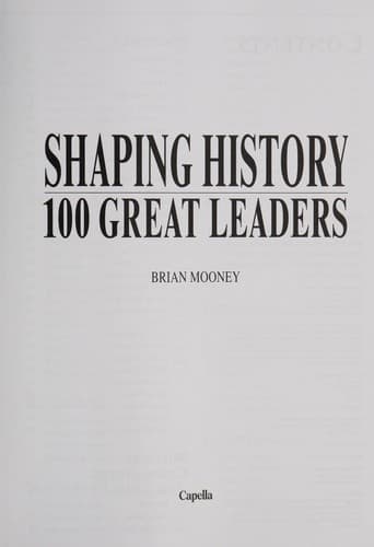Tapa de Shaping History