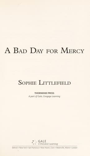 Tapa de A bad day for mercy