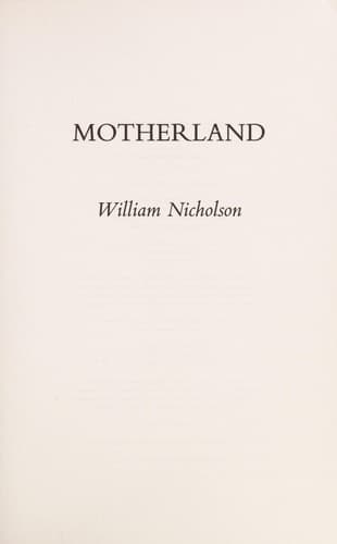 Tapa de Motherland