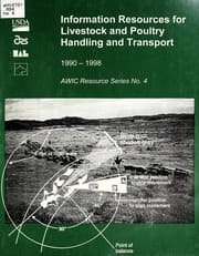 Tapa de Information resources for livestock and poultry handling and transport, 1990-1998