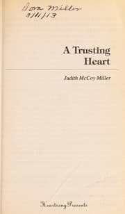 Tapa de A Trusting Heart (Heartsong Presents #286)