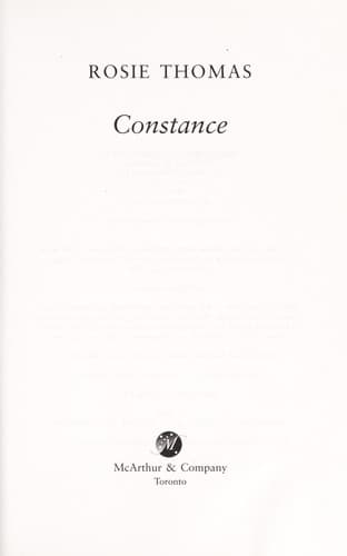 Tapa de Constance