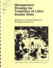 Tapa de Management strategy for the treatment of lithic scatter sites