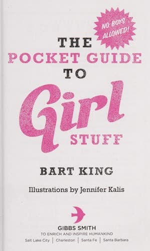 Tapa de Pocket guide to girl stuff