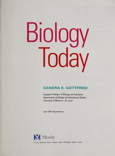 Tapa de Biology today