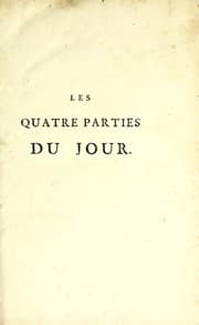 Tapa de Les quatre parties du jour