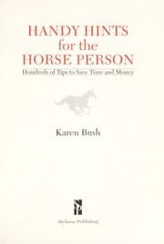 Tapa de Handy hints for the horse person