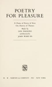 Tapa de Poetry for pleasure