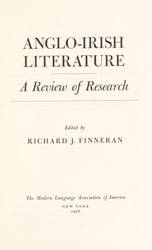 Tapa de Anglo-Irish literature
