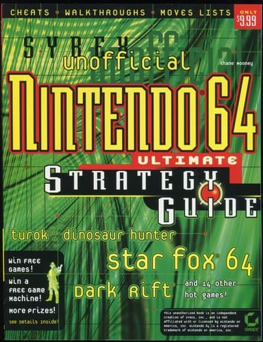 Tapa de Unofficial Nintendo 64 Ultimate Strategy Guide