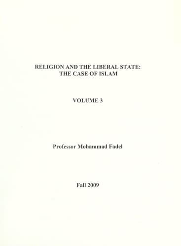 Tapa de Religion and the liberal state