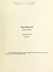 Tapa de Real estate law
