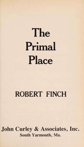 Tapa de The primal place