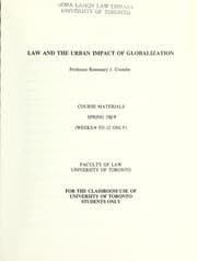 Tapa de Law and the urban impact of globalization