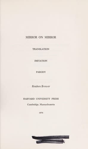Tapa de Mirror on mirror