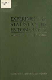 Tapa de Experimental statistics in entomology