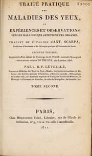 Tapa de TraitÃ© pratique des maladies des yeux; ou,ExpÃ©riences et observations sur les maladies qui affectent ces organes ...