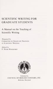 Tapa de Scientific writing for graduate students