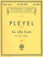 Tapa de Six Little Duets for Two Violins, Op. 59