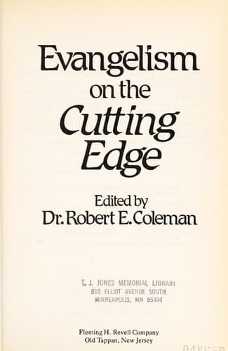 Tapa de Evangelism on the cutting edge