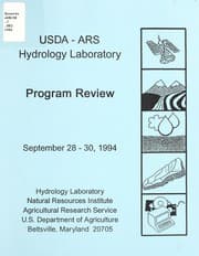 Tapa de USDA-ARS Hydrology Laboratory program review