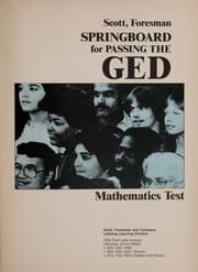 Tapa de Scott, Foresman springboard for passing the GED mathematics test