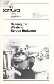 Tapa de Rearing the western spruce budworm