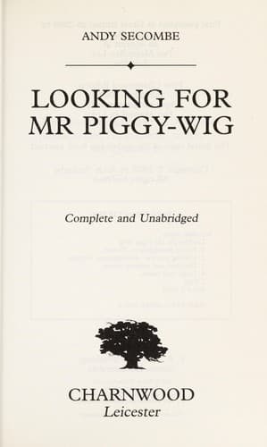 Tapa de Looking for Mr Piggy-Wig