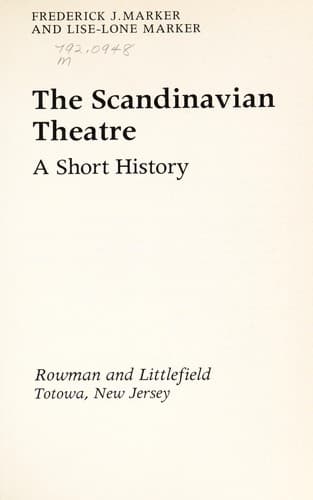 Tapa de The Scandinavian theatre
