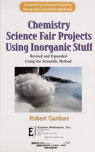 Tapa de Chemistry science fair projects using inorganic stuff