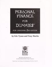 Tapa de Personal finance for dummie$ for Canadians