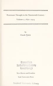 Tapa de Protestant Thought in the Nineteenth Century