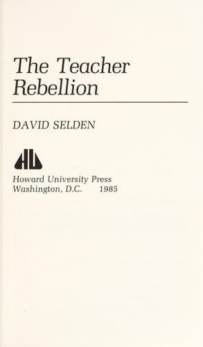 Tapa de The teacher rebellion