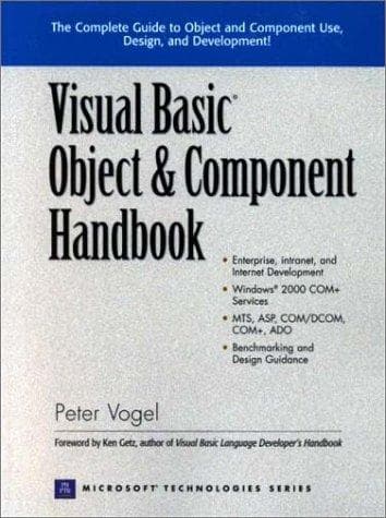 Tapa de Visual Basic Object and Component Handbook