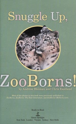 Tapa de Snuggle up, ZooBorns!