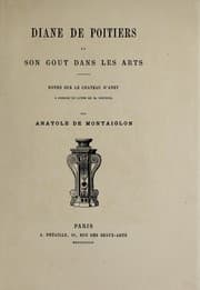 Tapa de Diane de Poitiers et son goût dans les arts