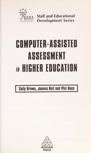 Tapa de Computer-assisted assessment in higher education