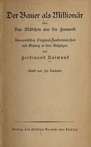 Tapa de Der Bauer als Millionar oder Das Madchen aus der Feenwelt