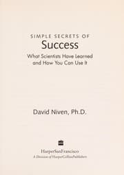 Tapa de Simple secrets of success