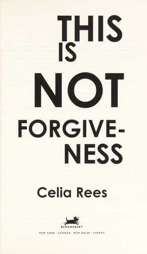 Tapa de This is not forgiveness