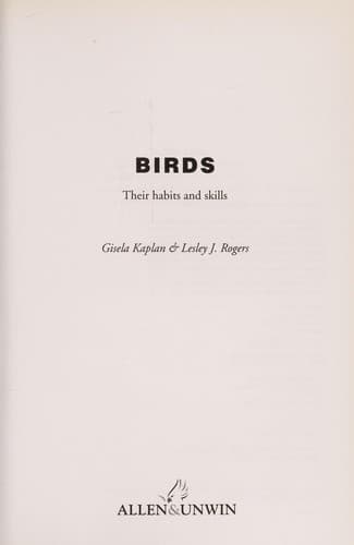 Tapa de Birds
