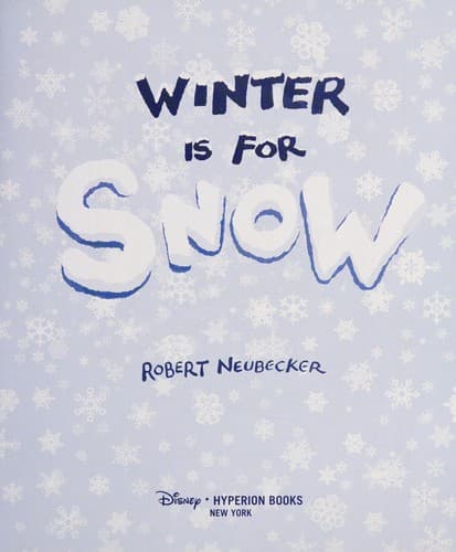 Tapa de Winter is for snow