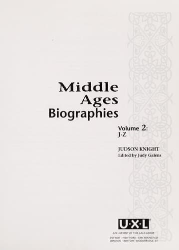 Tapa de Middle ages