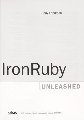 Tapa de IronRuby unleashed