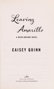 Tapa de Leaving Amarillo