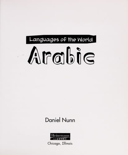 Tapa de Arabic
