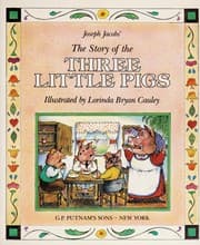 Tapa de Joseph Jacobs' the story of the three little pigs