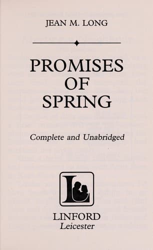 Tapa de Promises of spring