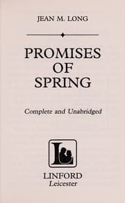 Tapa de Promises of spring
