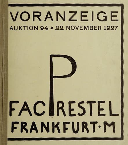 Tapa de Voranzeige